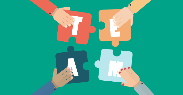 Teamwork requires all of the puzzle pieces to fit together.